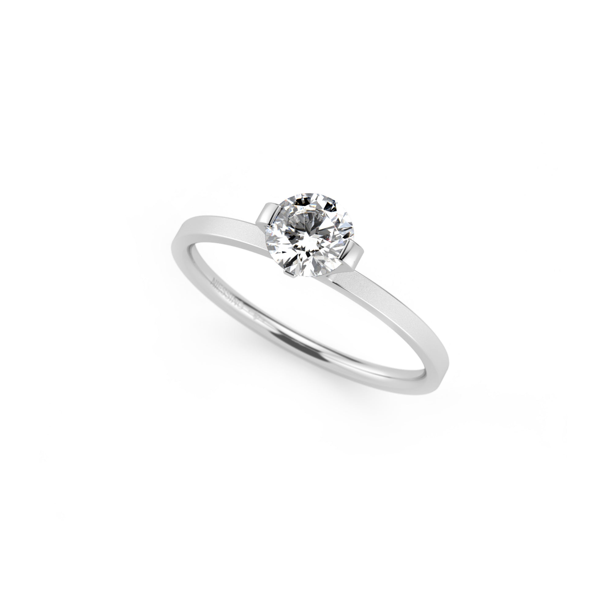 Niessing Princess Ring - N301960-0.5ct (5ct-gvs2-velvet-pt) aus Platin mit Diamant