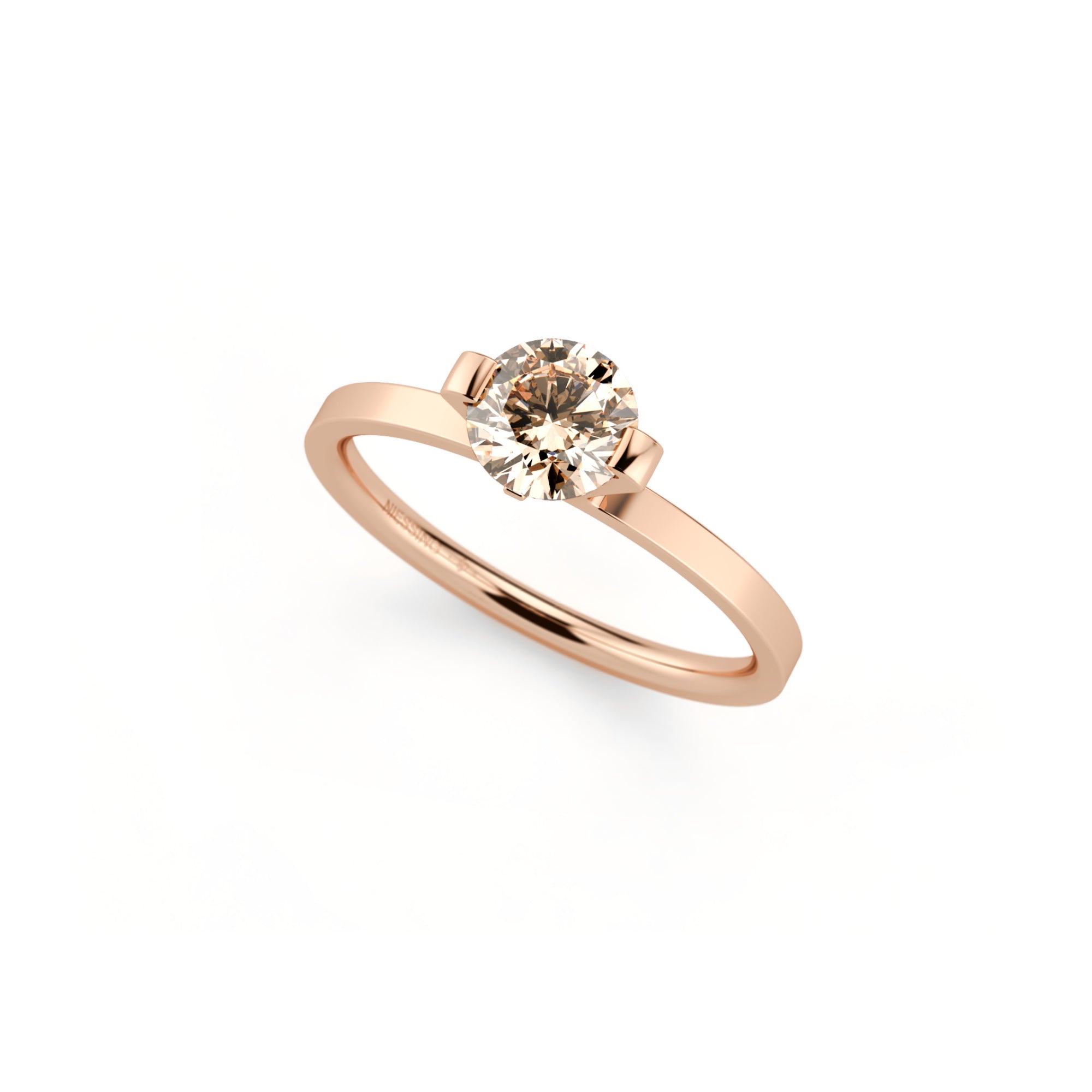 Niessing Princess Ring - N301960-0.7ct (7ct-cinnamon-gloss-cr) mit Diamant