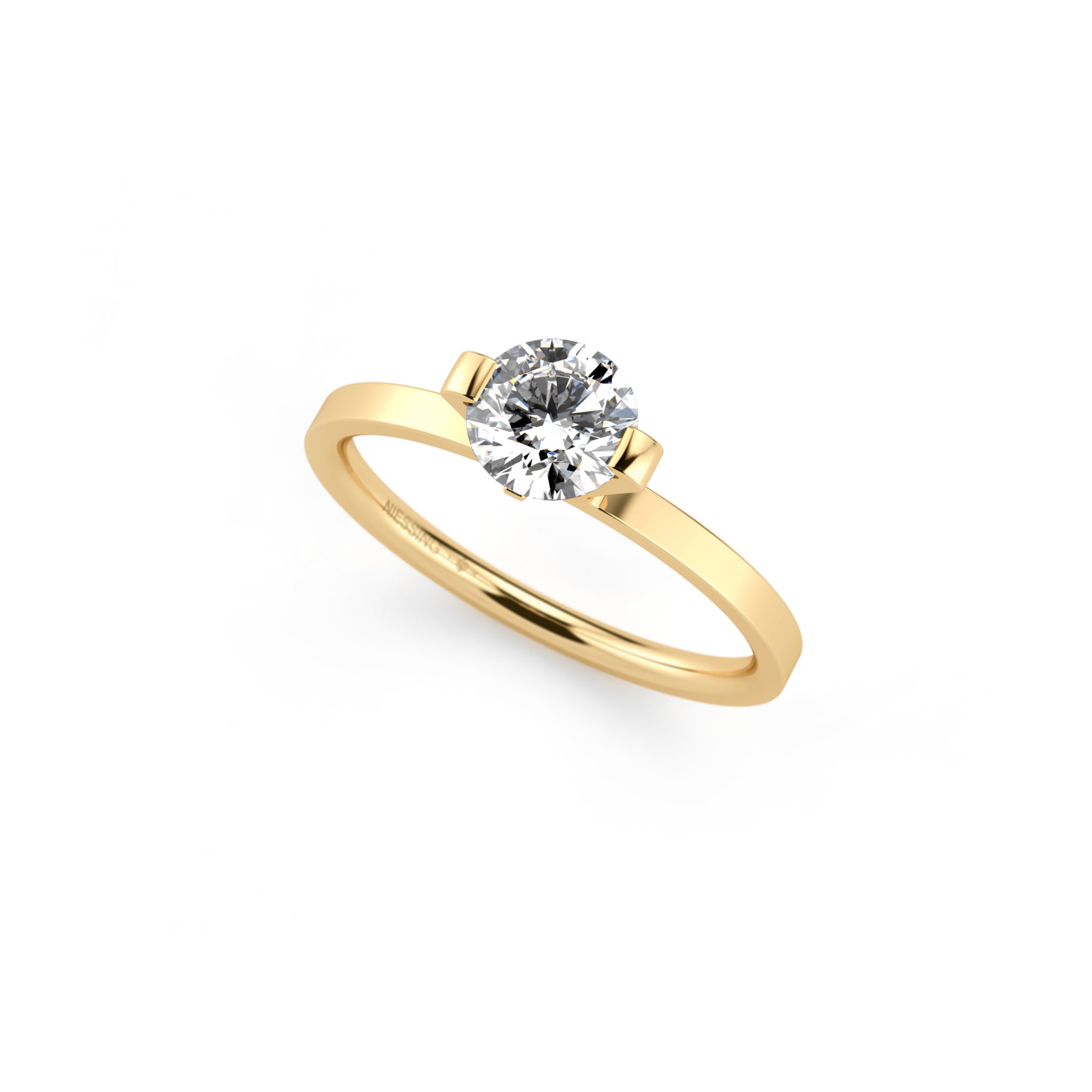 Niessing Princess Ring - N301960-0.7ct (7ct-gvs2-gloss-cy) mit Diamant