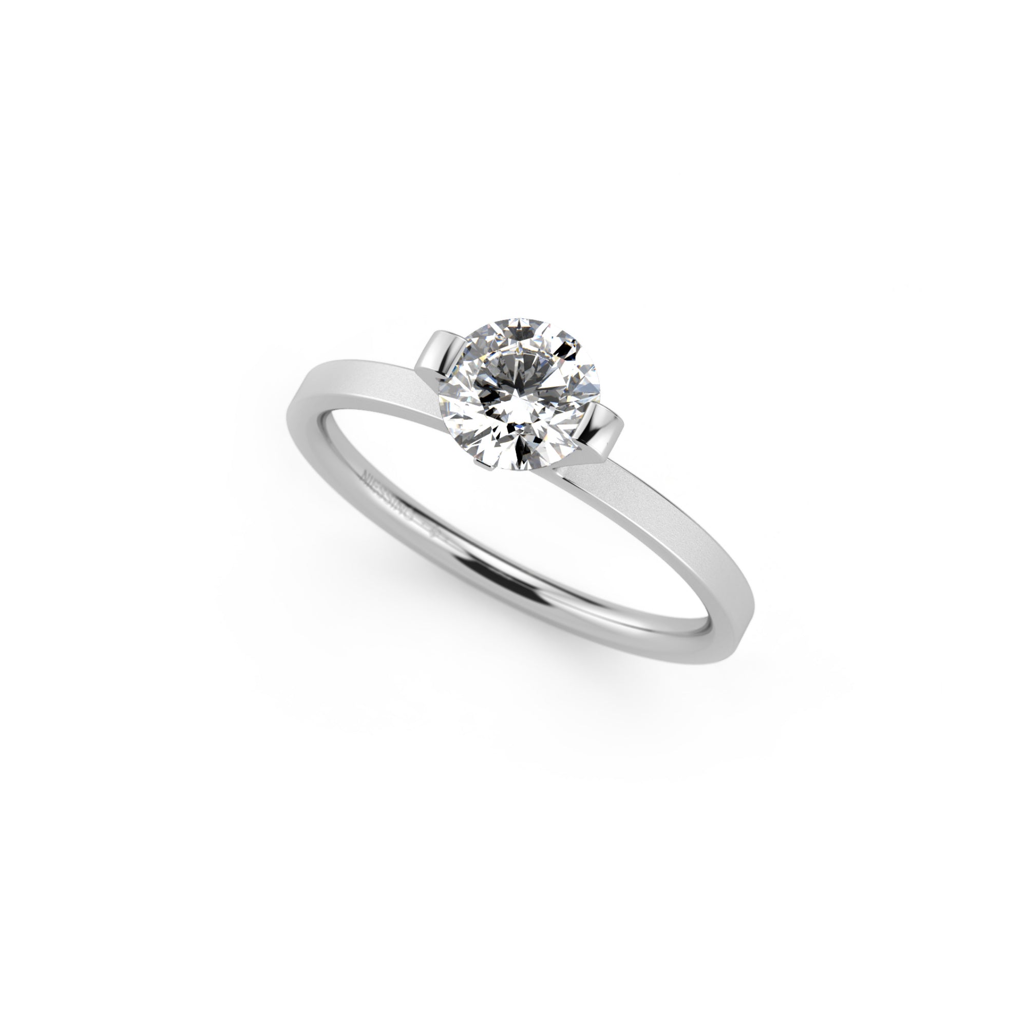 Niessing Princess Ring - N301960-0.7ct (7ct-gvs2-velvet-pt) aus Platin mit Diamant