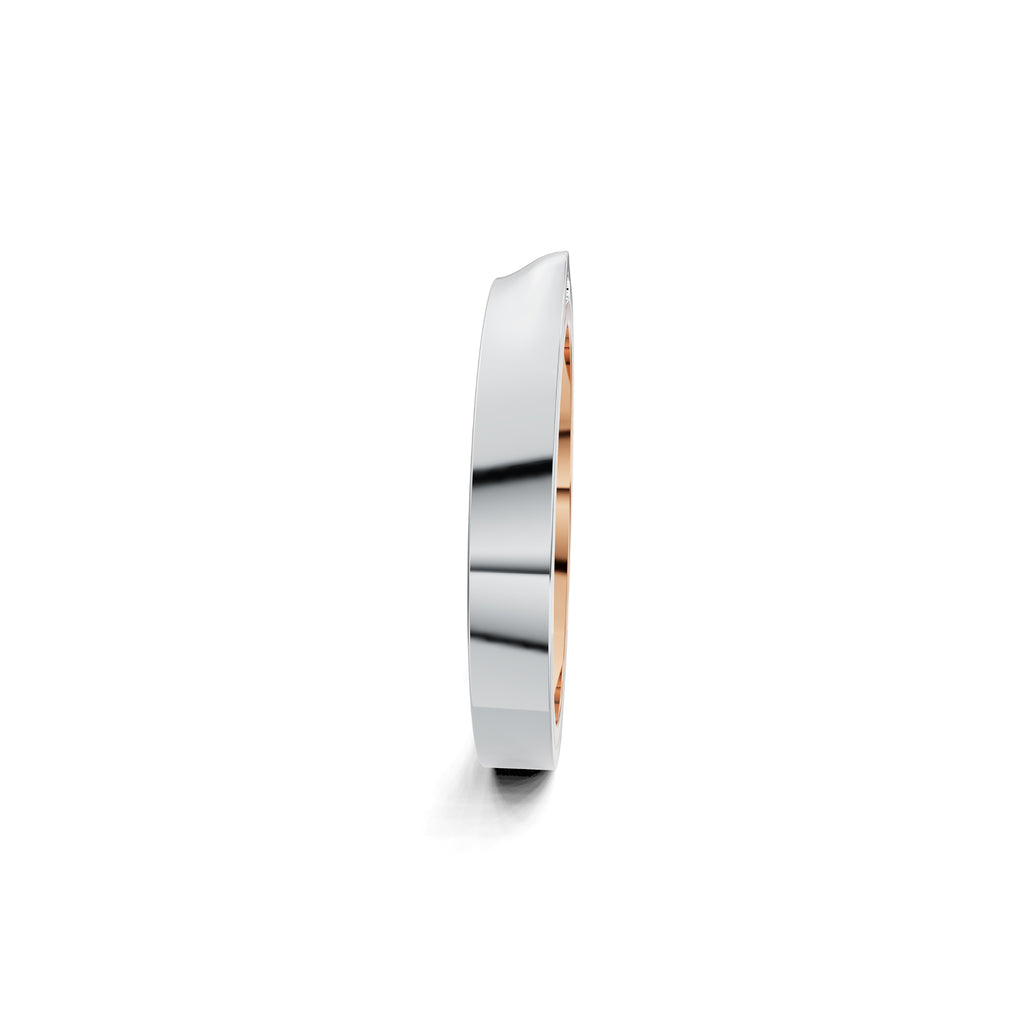 Niessing Refugium Trauring (N351536-3mm-gloss-cr-pt) aus Platin mit Diamant