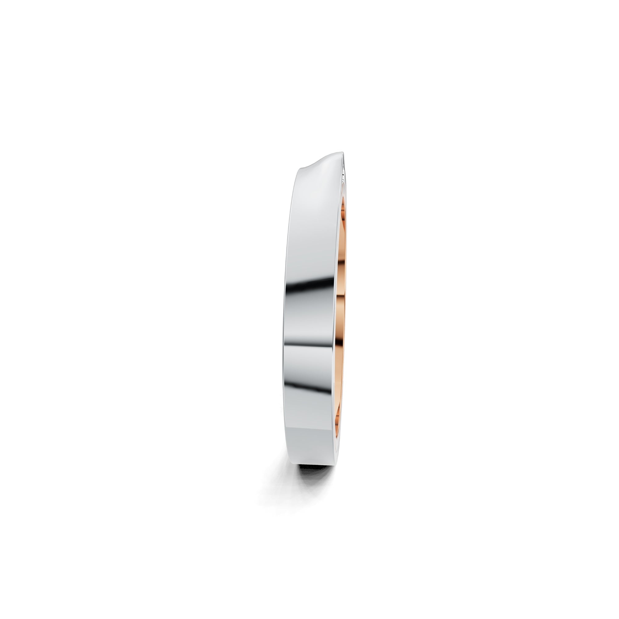 Niessing Refugium Trauring (N351536-3mm-gloss-cr-pt) aus Platin mit Diamant