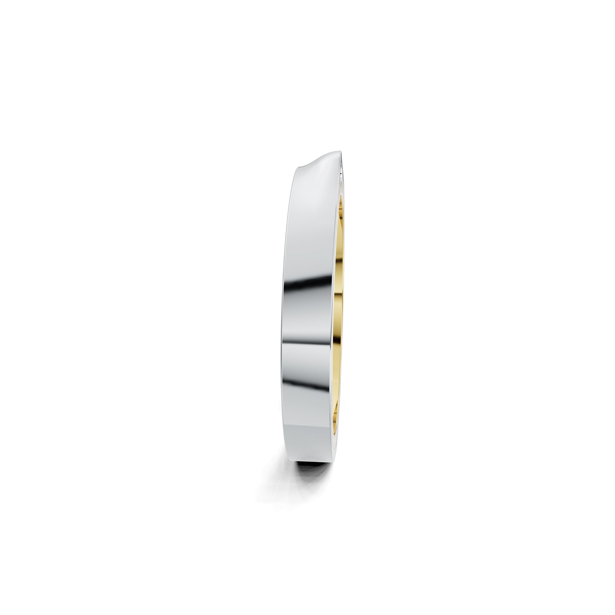 Niessing Refugium Trauring (N351536-3mm-gloss-cy-pt) aus Platin mit Diamant