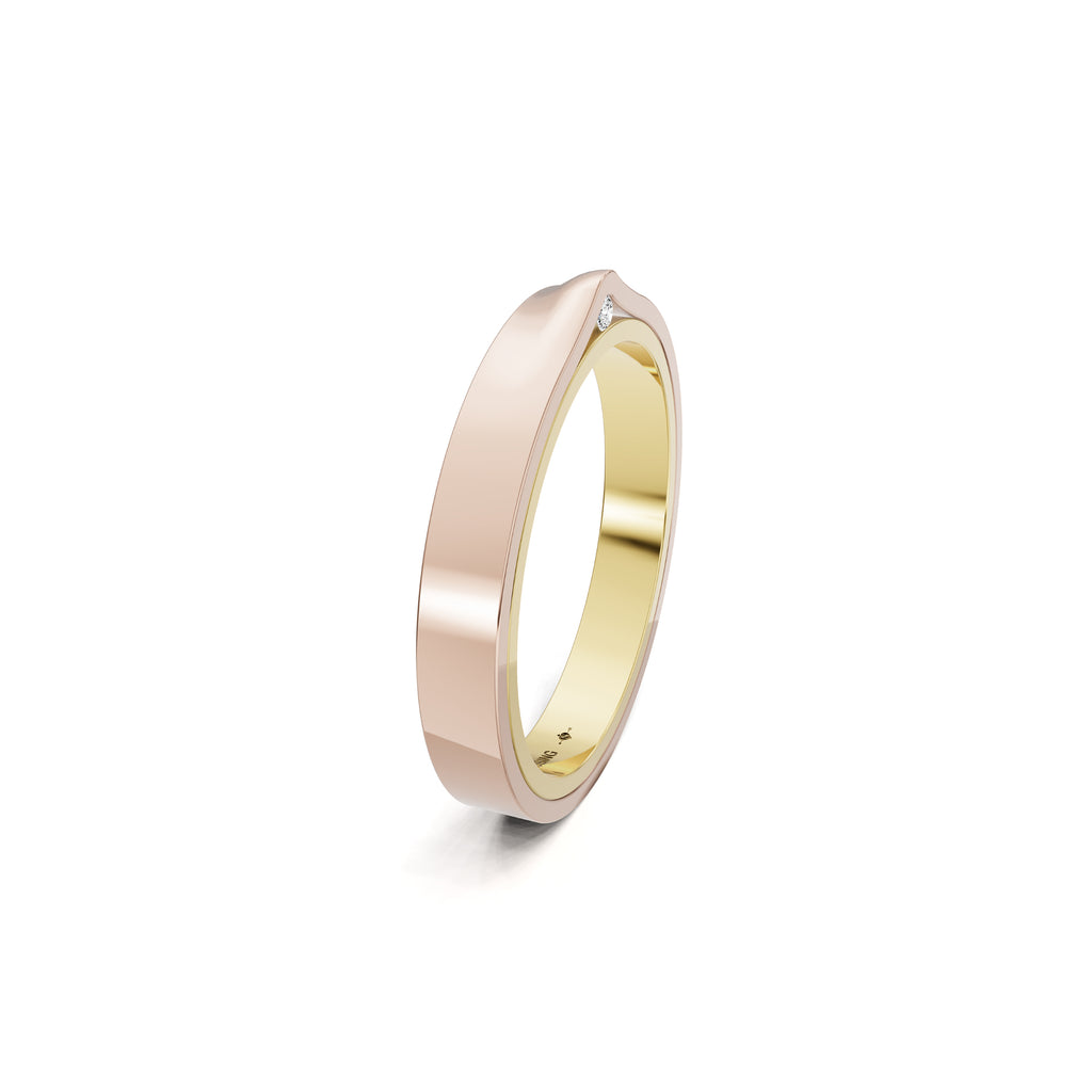 Niessing Refugium Trauring (N351536-3mm-gloss-cy-rw) mit Diamant