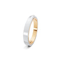 Niessing Refugium Trauring (N351536-3mm-gloss-fr-pt) aus Platin mit Diamant