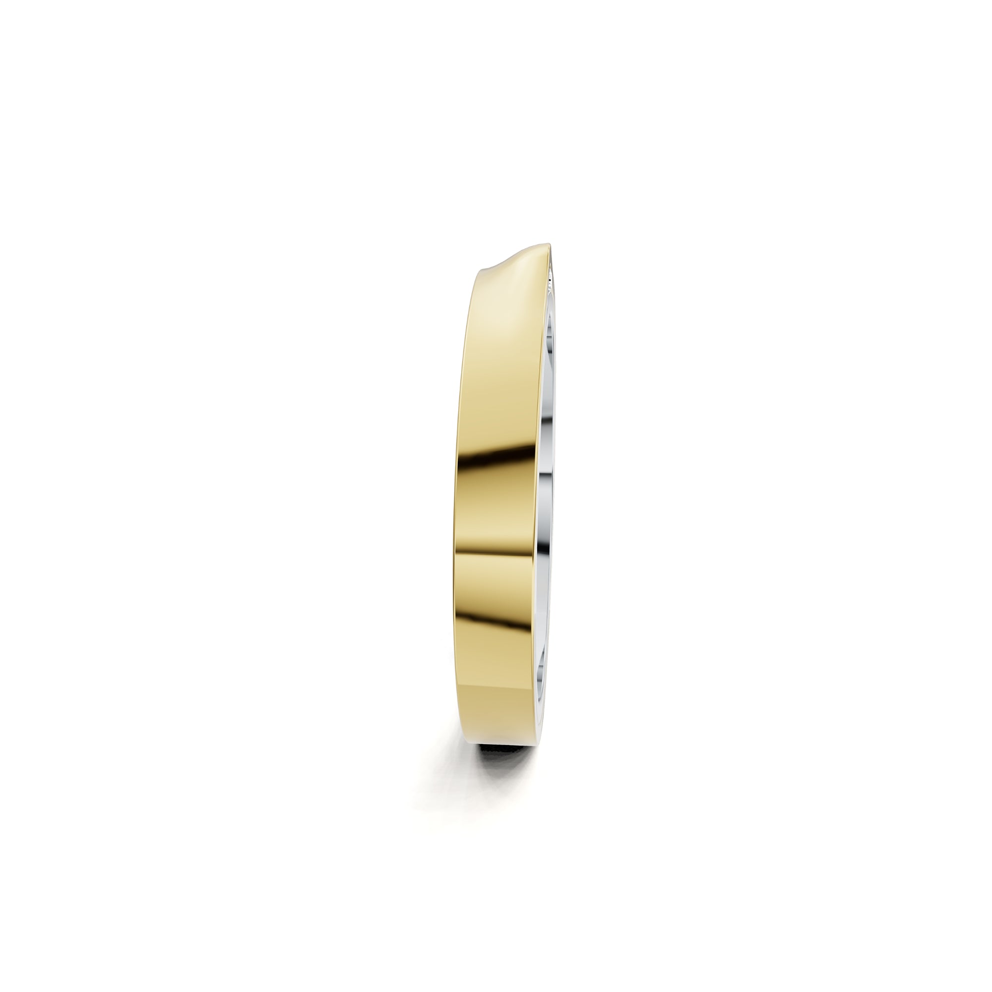 Niessing Refugium Trauring (N351536-3mm-gloss-pt-cy) aus Platin mit Diamant