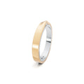 Niessing Refugium Trauring (N351536-3mm-gloss-pt-fr) aus Platin mit Diamant