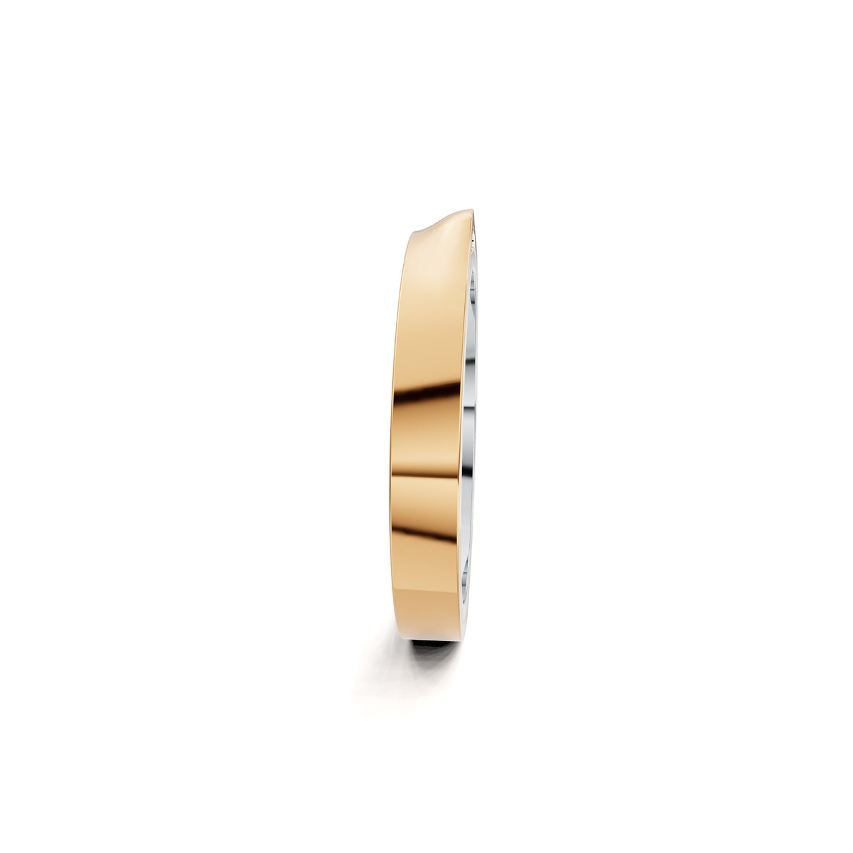 Niessing Refugium Trauring (N351536-3mm-gloss-pt-fr) aus Platin mit Diamant