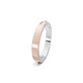 Niessing Refugium Trauring (N351536-3mm-gloss-pt-rw) aus Platin mit Diamant