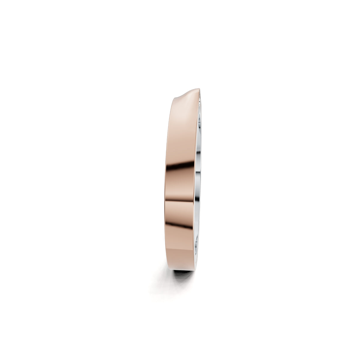 Niessing Refugium Trauring (N351536-3mm-gloss-pt-rw) aus Platin mit Diamant