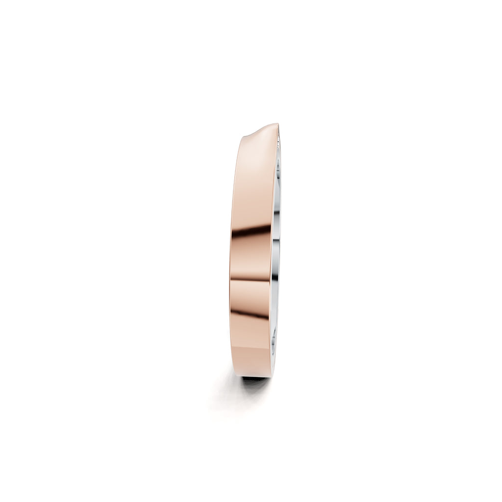 Niessing Refugium Trauring (N351536-3mm-gloss-pt-sug) aus Platin mit Diamant