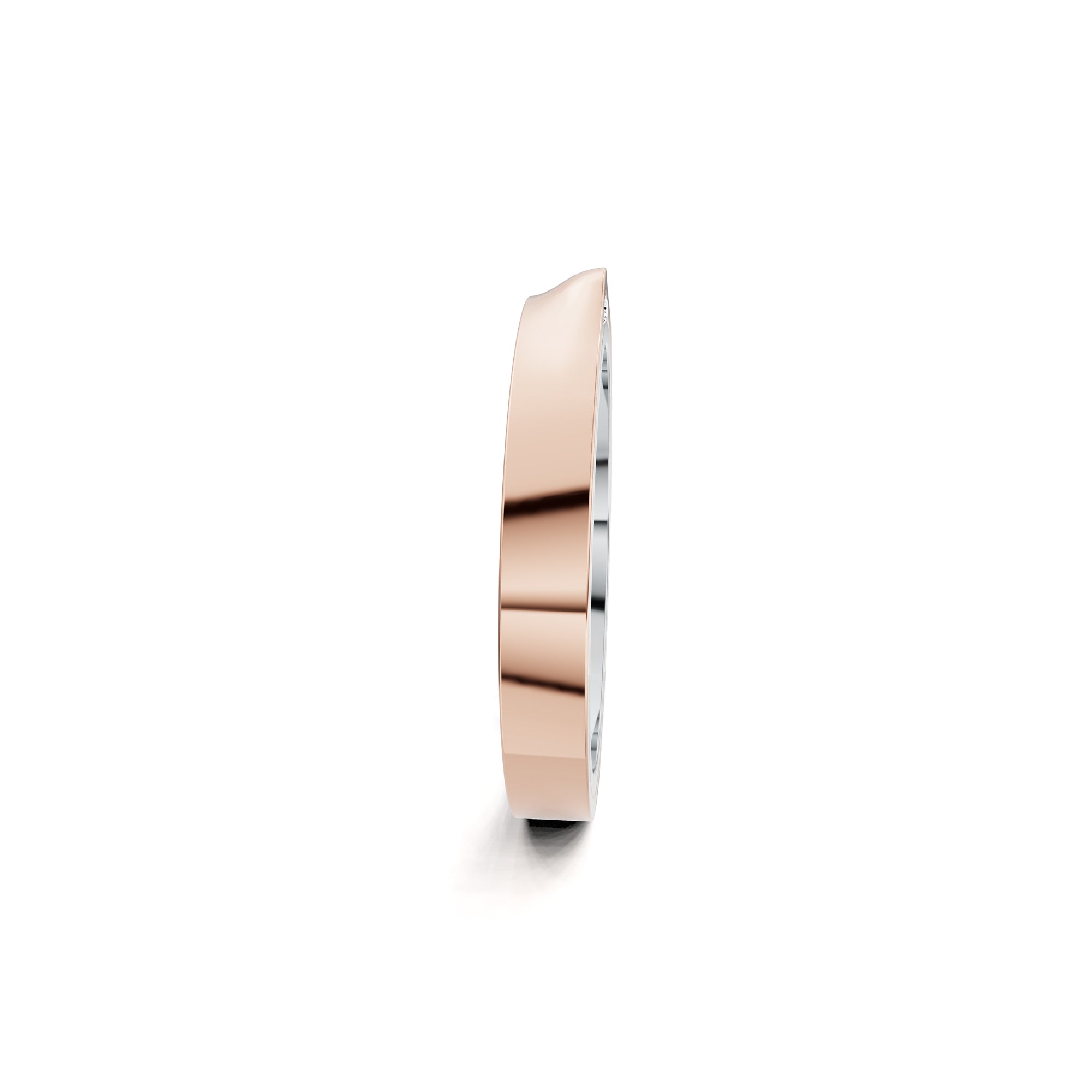 Niessing Refugium Trauring (N351536-3mm-gloss-pt-sug) aus Platin mit Diamant
