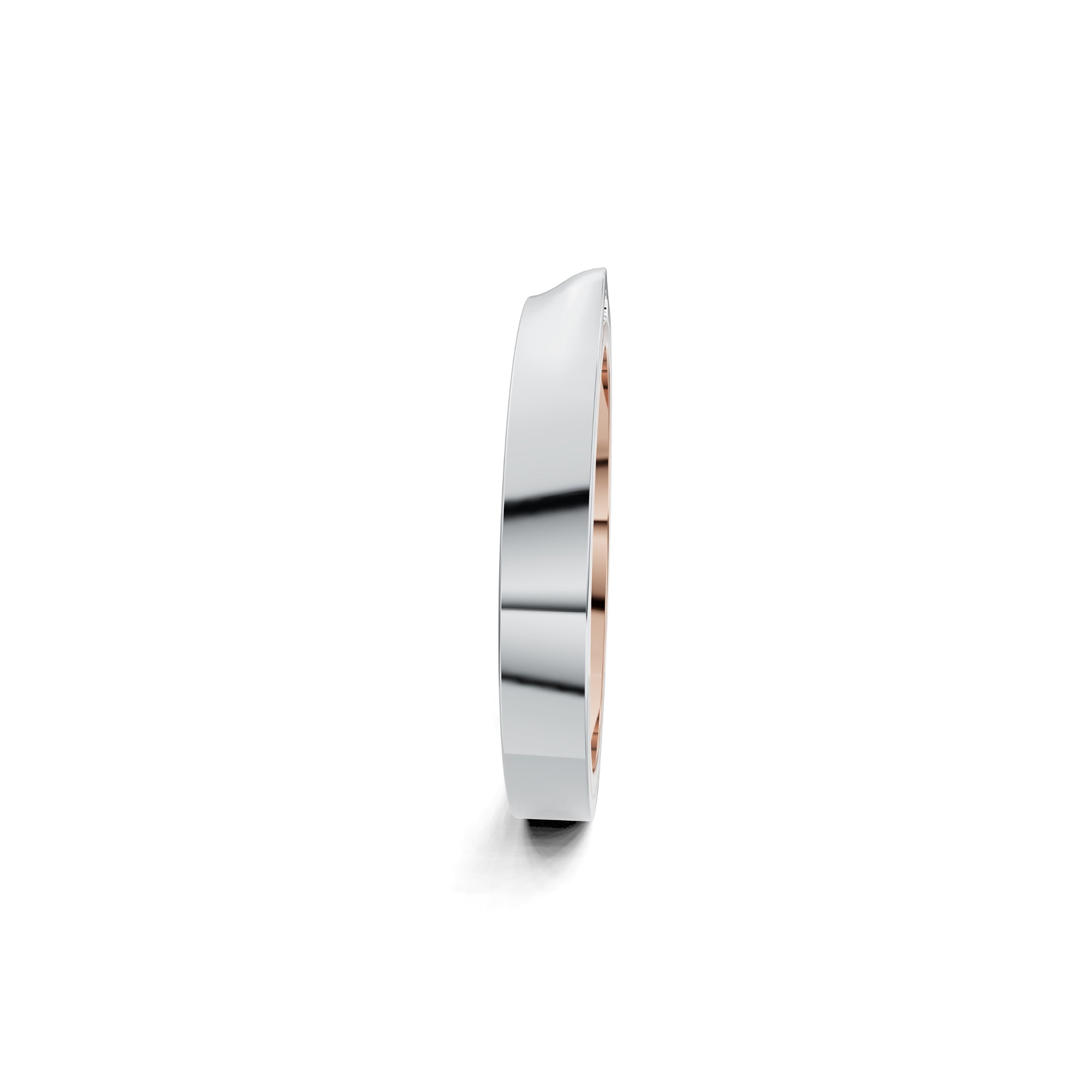 Niessing Refugium Trauring (N351536-3mm-gloss-rw-pt) aus Platin mit Diamant