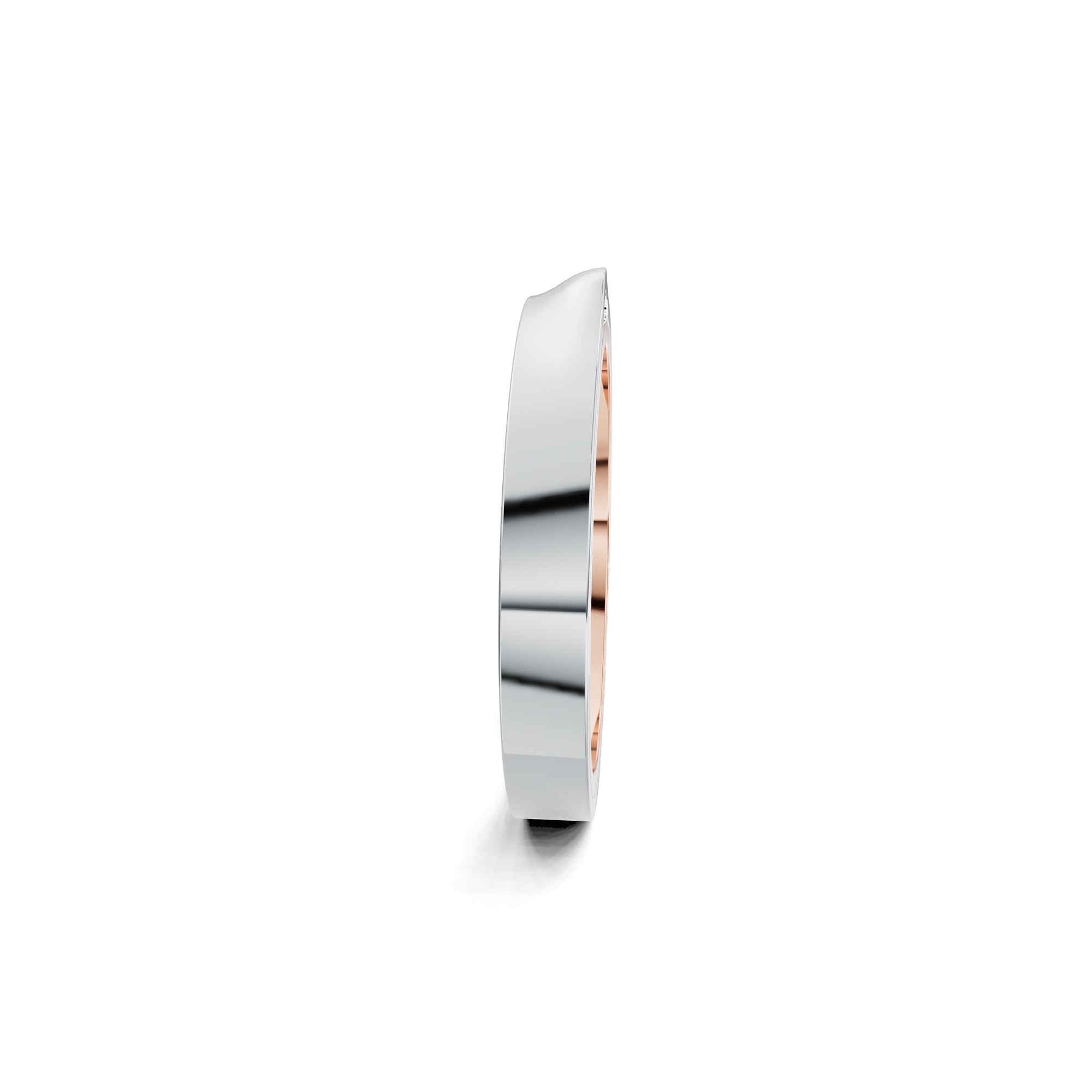 Niessing Refugium Trauring (N351536-3mm-gloss-sug-pt) aus Platin mit Diamant