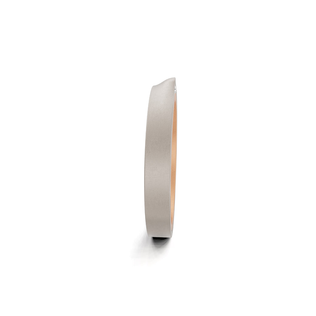 Niessing Refugium Trauring (N351536-3mm-nature-cr-fg) mit Diamant