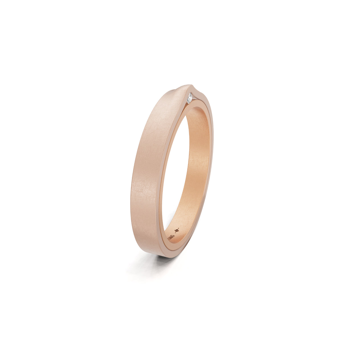 Niessing Refugium Trauring (N351536-3mm-nature-cr-rw) mit Diamant