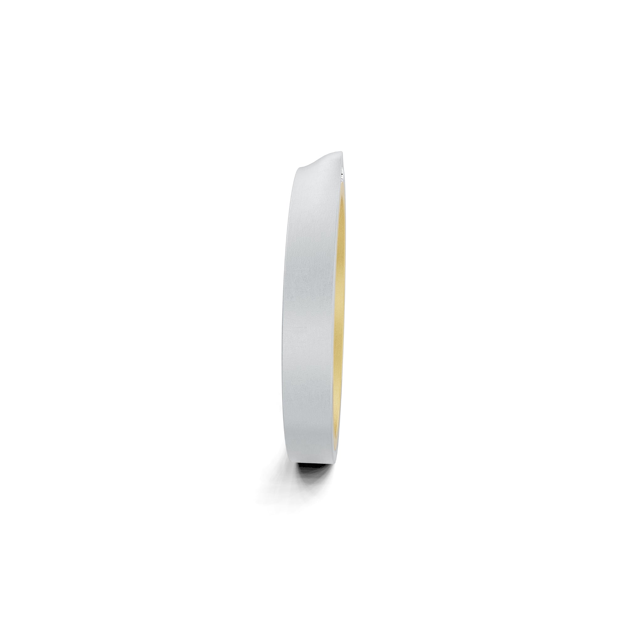 Niessing Refugium Trauring (N351536-3mm-nature-cy-pt) aus Platin mit Diamant
