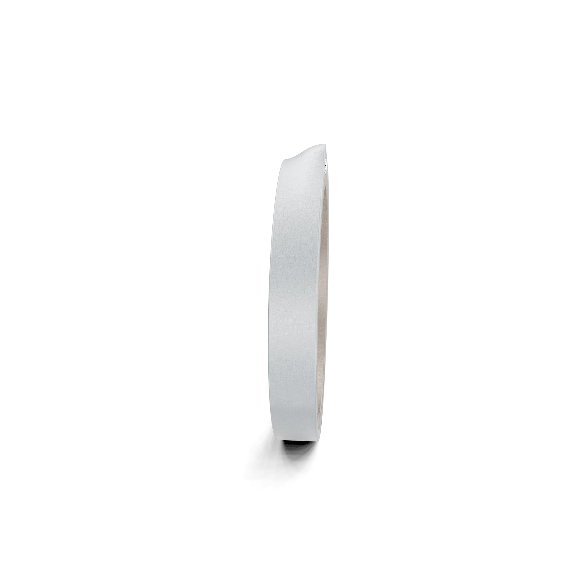 Niessing Refugium Trauring (N351536-3mm-nature-fg-pt) aus Platin mit Diamant