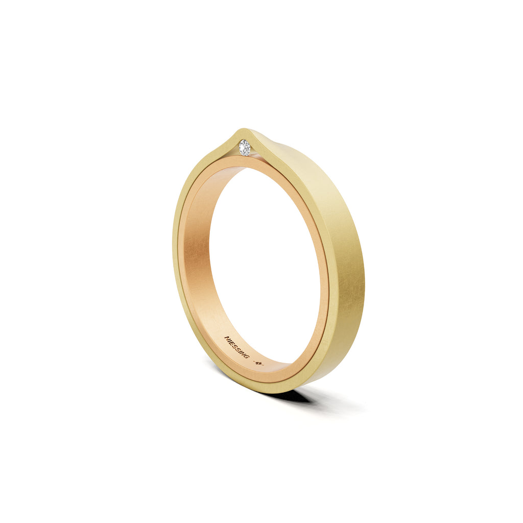 Niessing Refugium Trauring (N351536-3mm-nature-fr-cy) mit Diamant