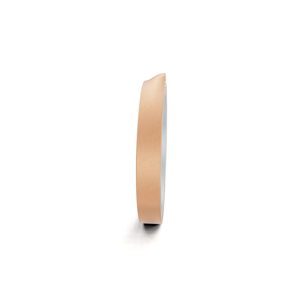 Niessing Refugium Trauring (N351536-3mm-nature-pt-cr) aus Platin mit Diamant