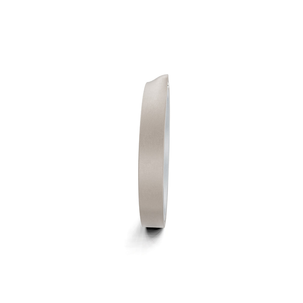 Niessing Refugium Trauring (N351536-3mm-nature-pt-fg) aus Platin mit Diamant