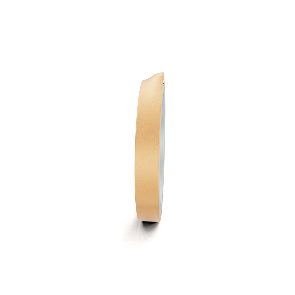 Niessing Refugium Trauring (N351536-3mm-nature-pt-fr) aus Platin mit Diamant