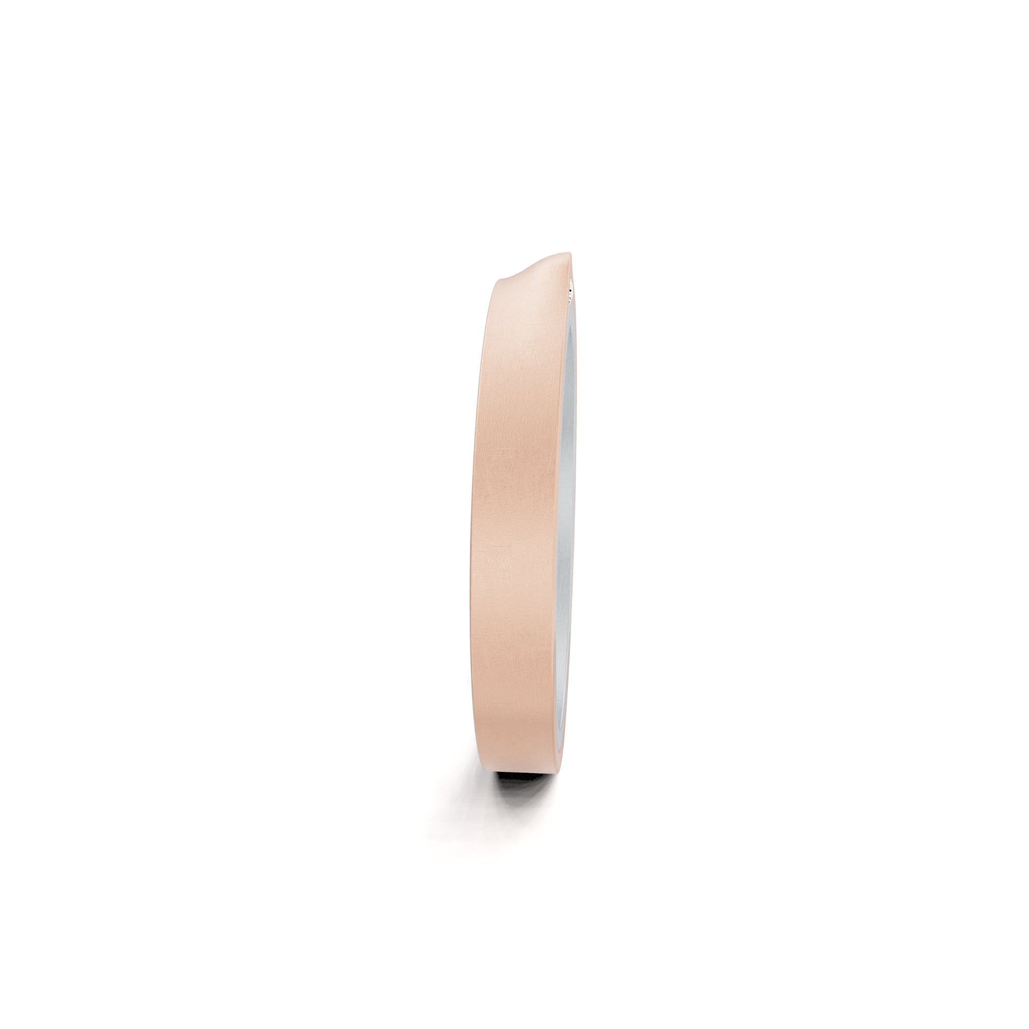 Niessing Refugium Trauring (N351536-3mm-nature-pt-sug) aus Platin mit Diamant