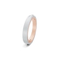 Niessing Refugium Trauring (N351536-3mm-nature-sug-pt) aus Platin mit Diamant