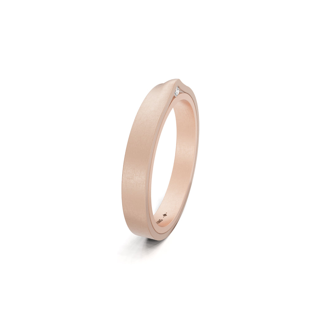 Niessing Refugium Trauring (N351536-3mm-nature-sug-rw) mit Diamant