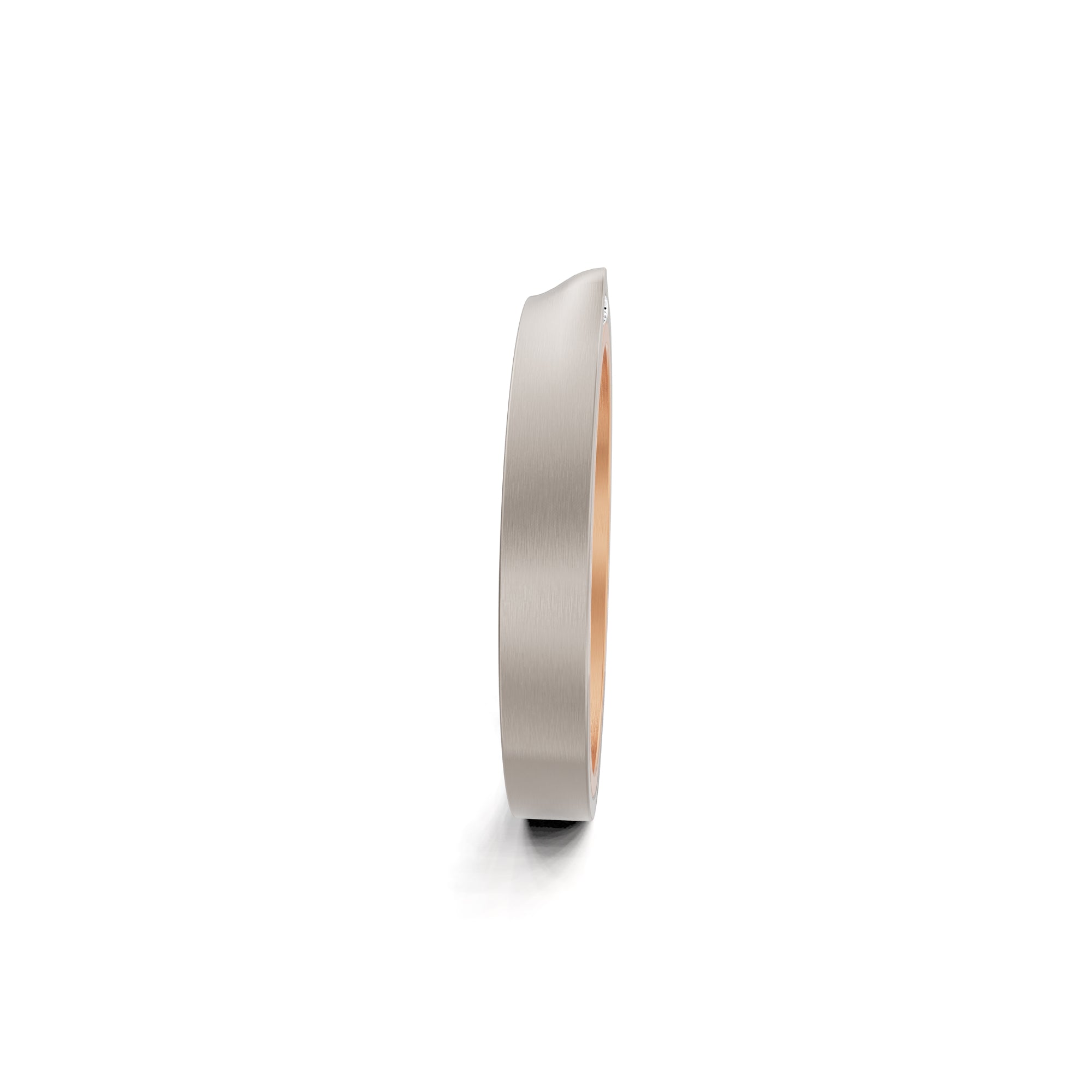 Niessing Refugium Trauring (N351536-3mm-satin-cr-fg) mit Diamant