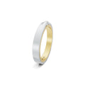 Niessing Refugium Trauring (N351536-3mm-satin-cy-pt) aus Platin mit Diamant