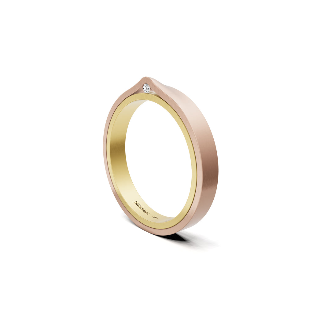 Niessing Refugium Trauring (N351536-3mm-satin-cy-rw) mit Diamant