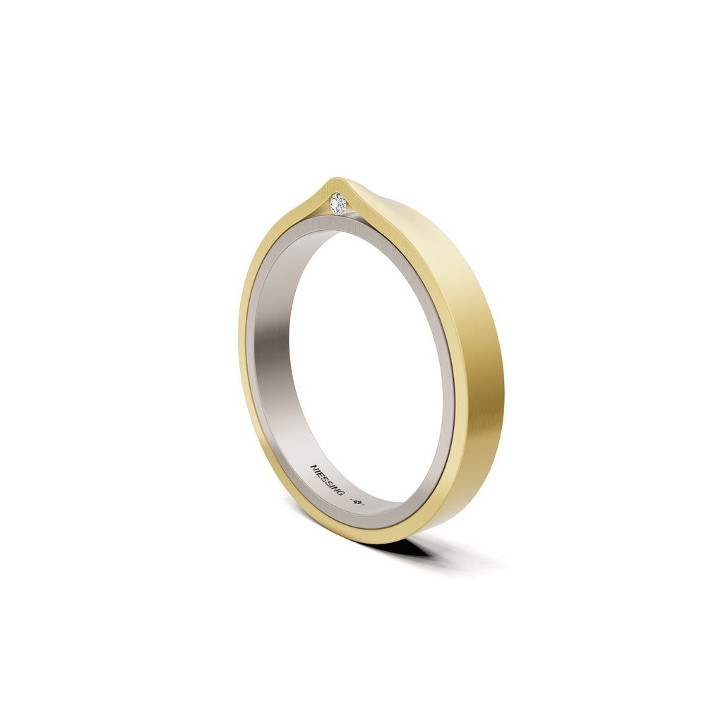 Niessing Refugium Trauring (N351536-3mm-satin-fg-cy) mit Diamant