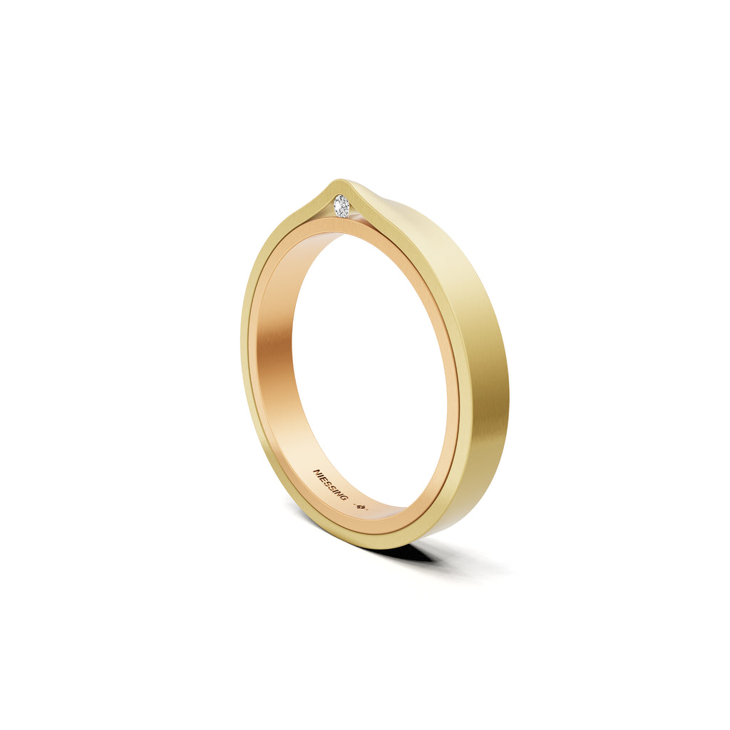 Niessing Refugium Trauring (N351536-3mm-satin-fr-cy) mit Diamant