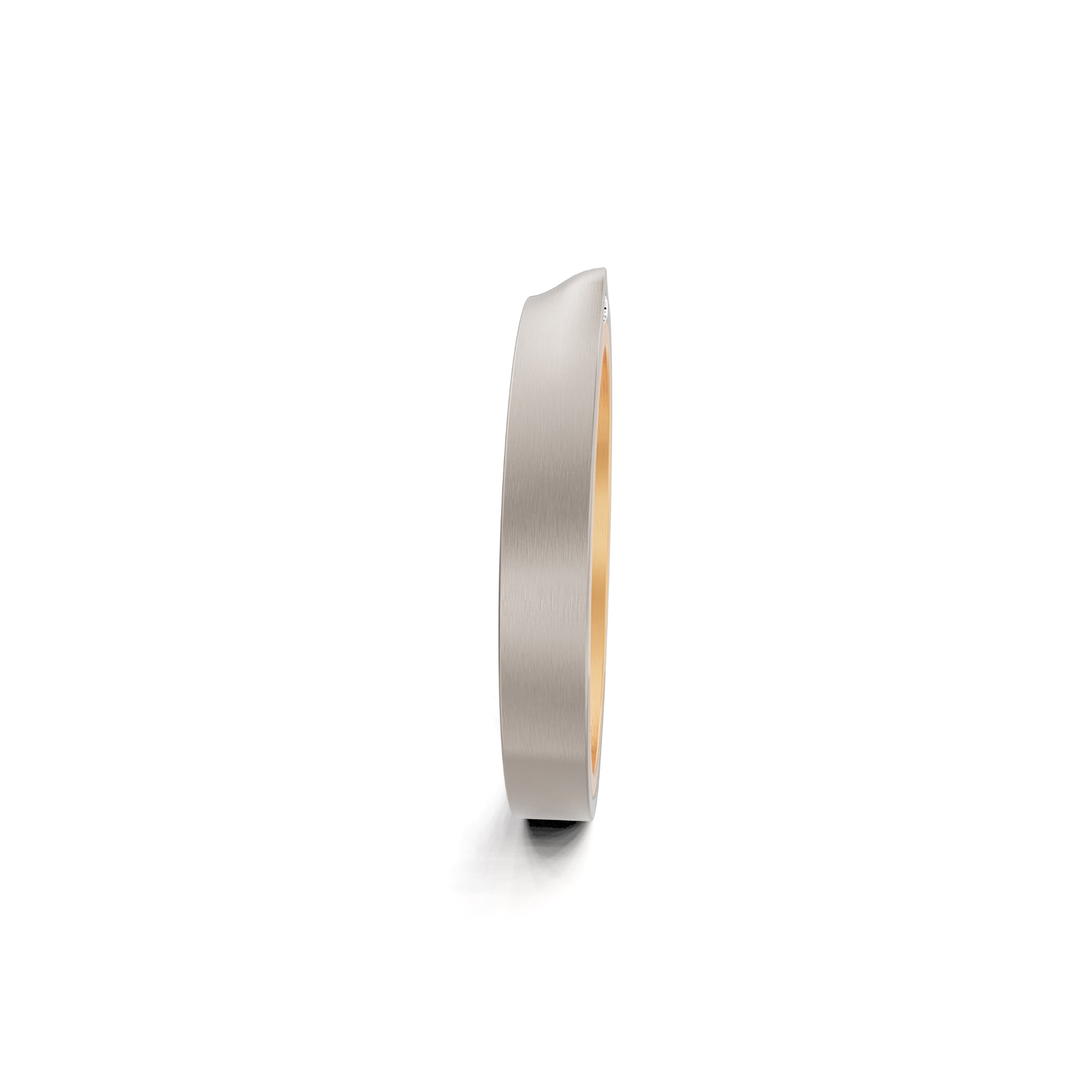 Niessing Refugium Trauring (N351536-3mm-satin-fr-fg) mit Diamant