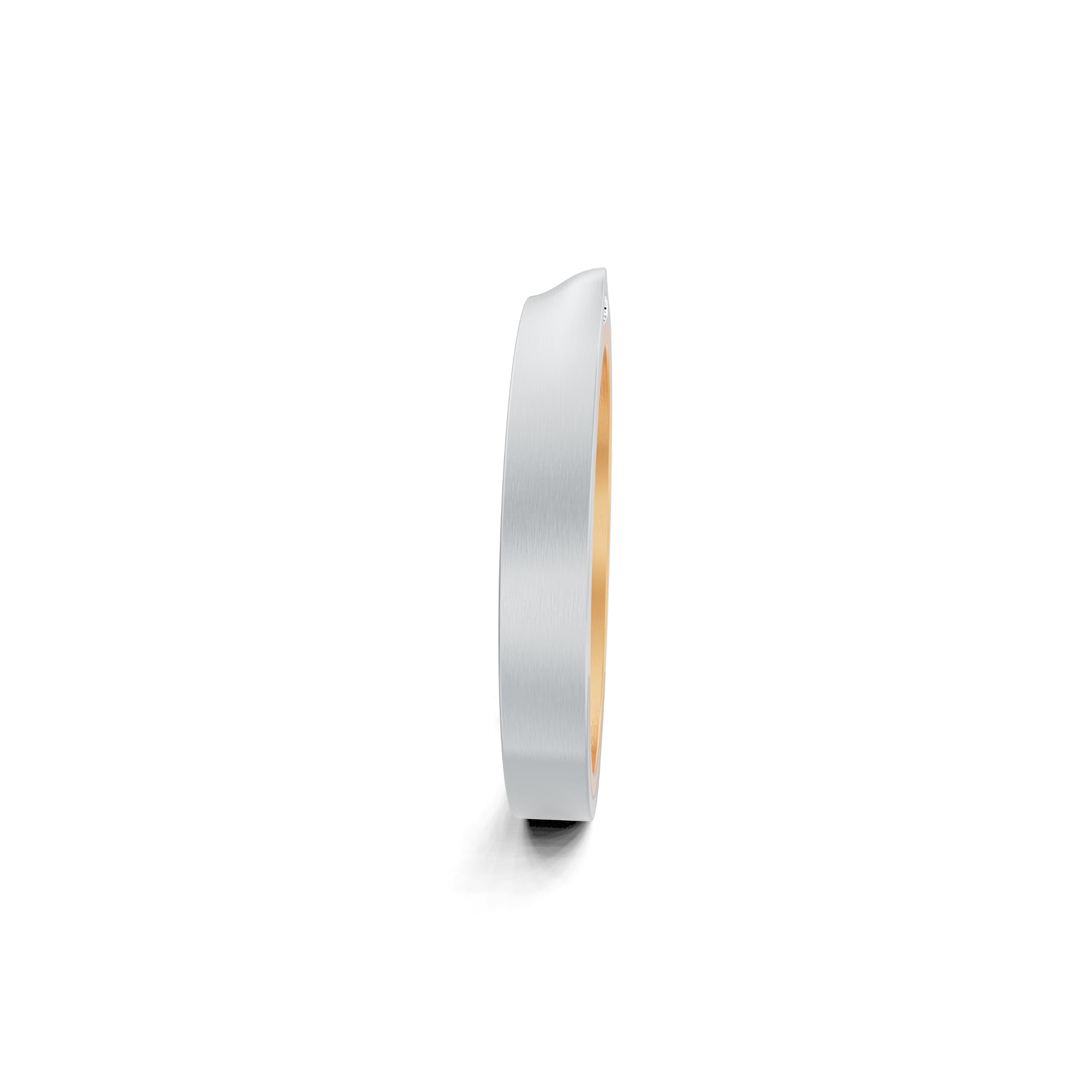 Niessing Refugium Trauring (N351536-3mm-satin-fr-pt) aus Platin mit Diamant