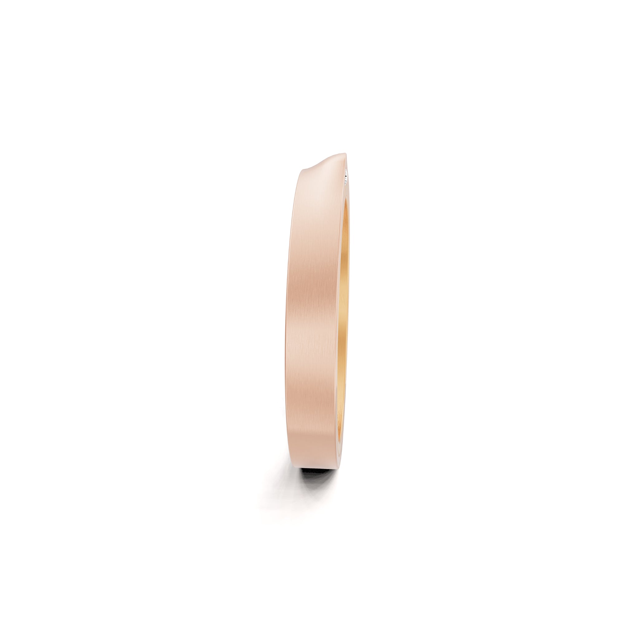 Niessing Refugium Trauring (N351536-3mm-satin-fr-sug) mit Diamant