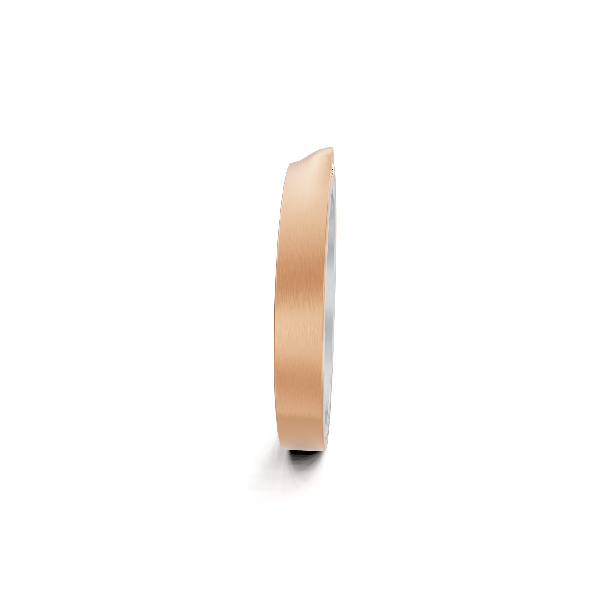 Niessing Refugium Trauring (N351536-3mm-satin-pt-cr) aus Platin mit Diamant