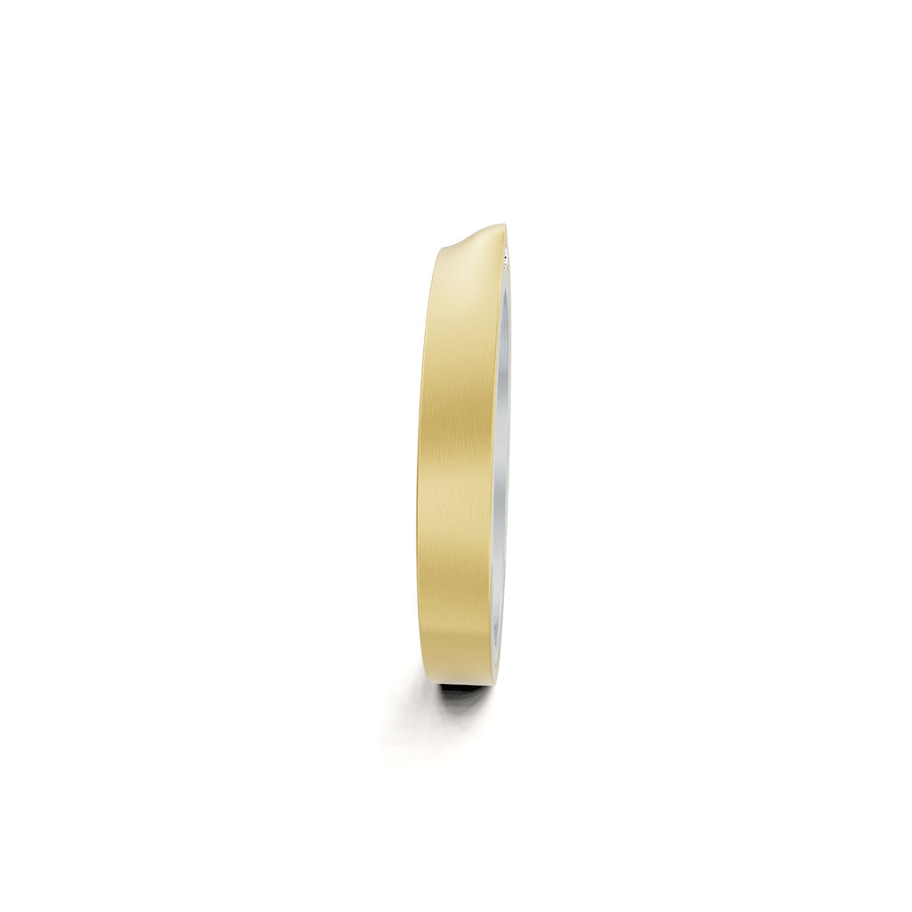 Niessing Refugium Trauring (N351536-3mm-satin-pt-cy) aus Platin mit Diamant