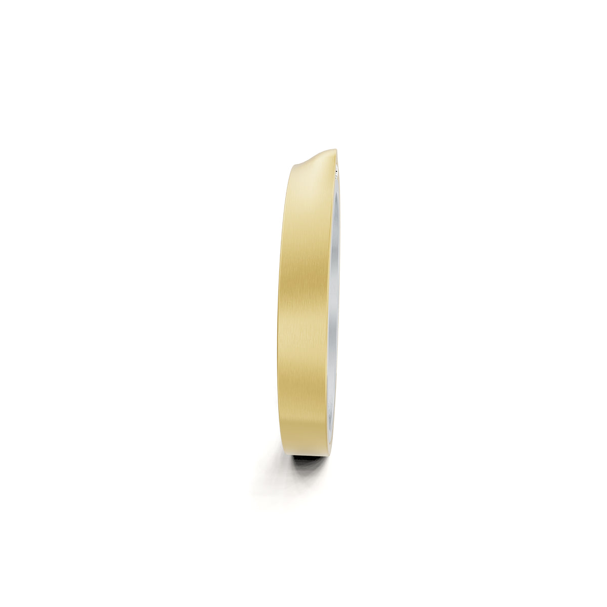 Niessing Refugium Trauring (N351536-3mm-satin-pt-cy) aus Platin mit Diamant