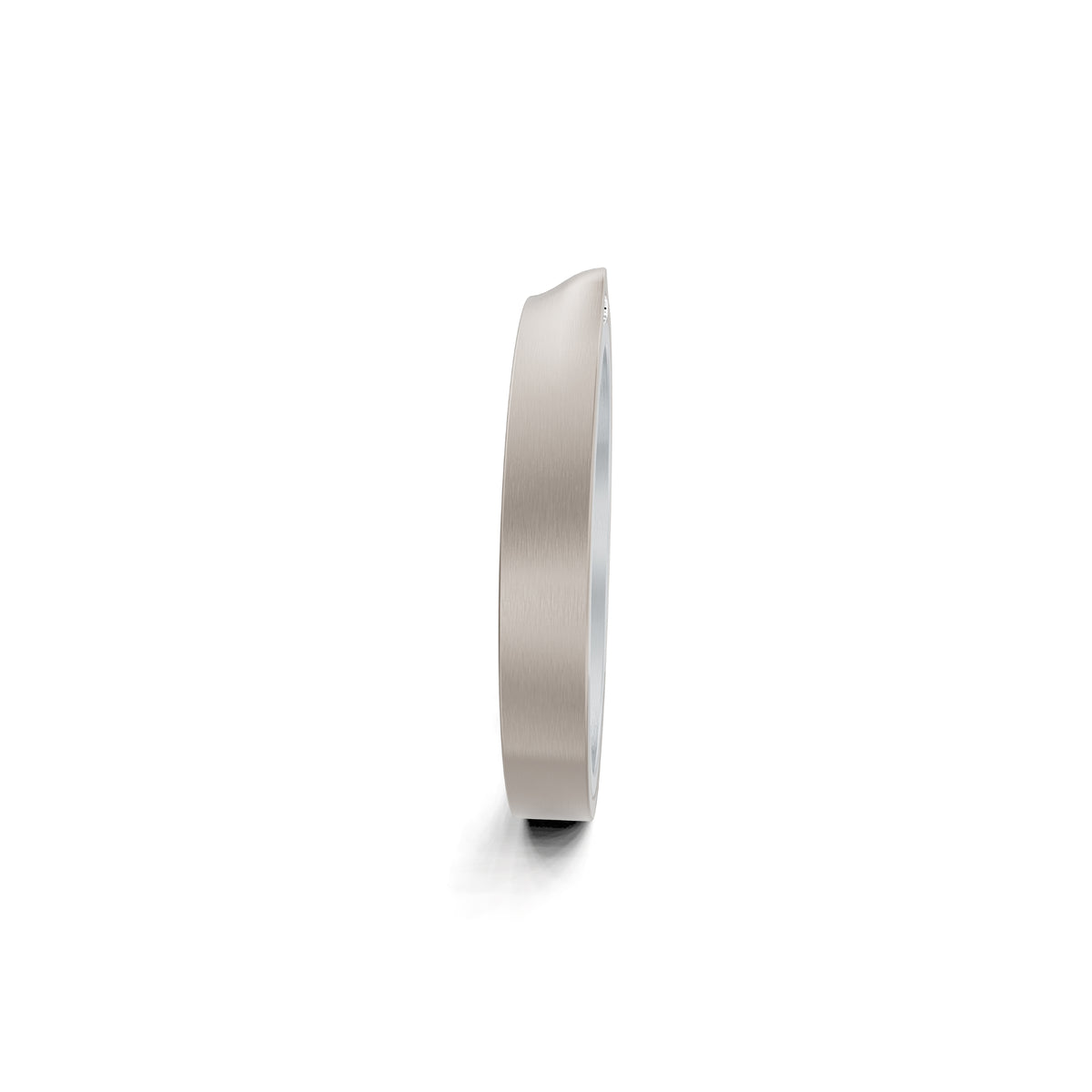 Niessing Refugium Trauring (N351536-3mm-satin-pt-fg) aus Platin mit Diamant