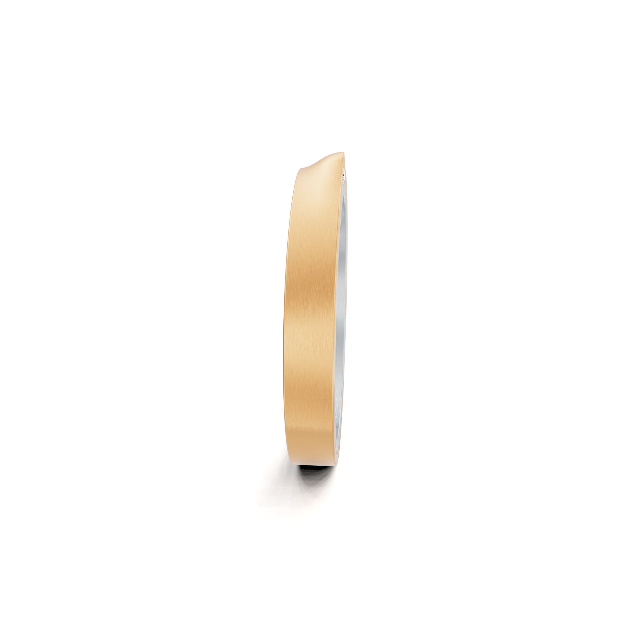 Niessing Refugium Trauring (N351536-3mm-satin-pt-fr) aus Platin mit Diamant