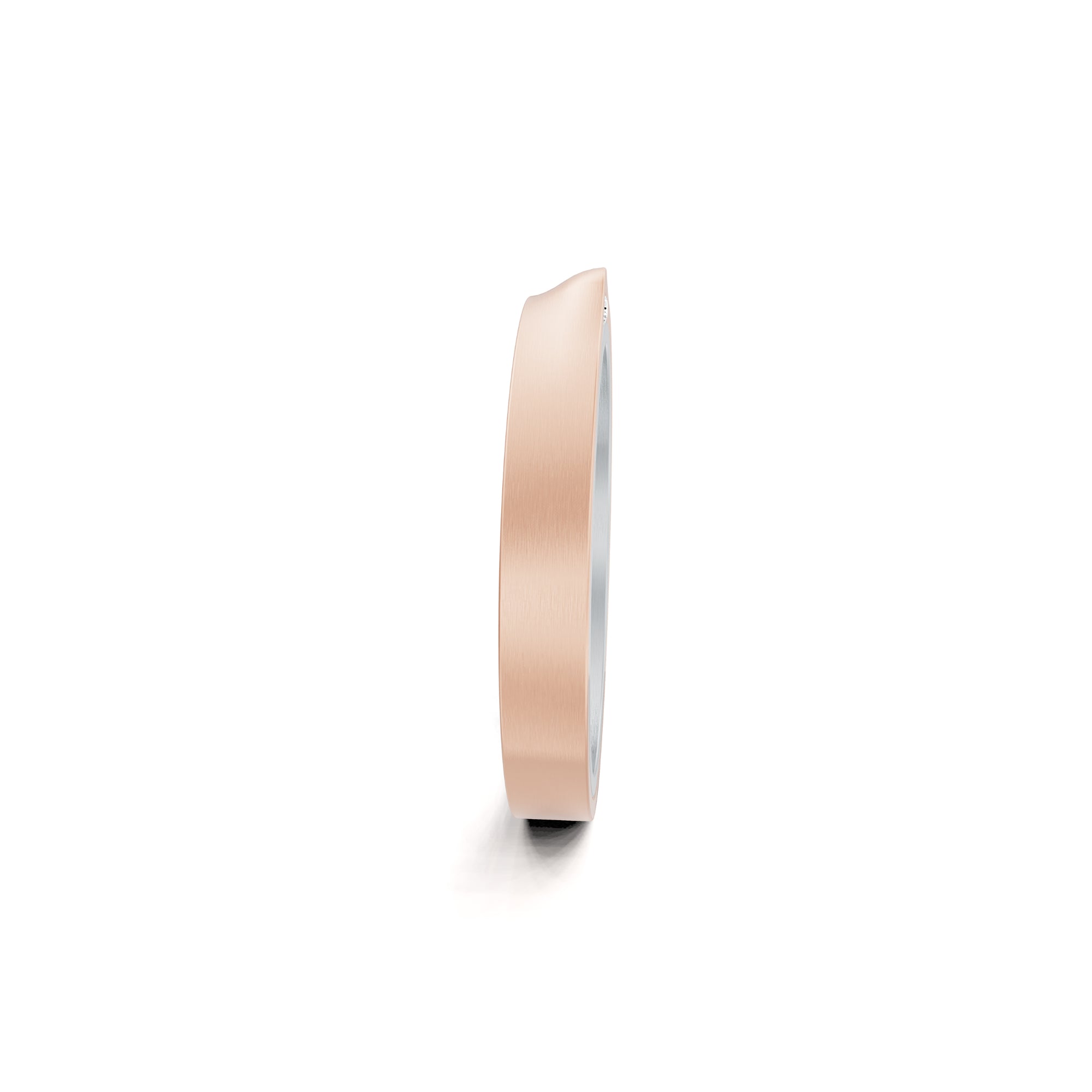 Niessing Refugium Trauring (N351536-3mm-satin-pt-sug) aus Platin mit Diamant