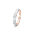Niessing Refugium Trauring (N351536-3mm-satin-sug-pt) aus Platin mit Diamant