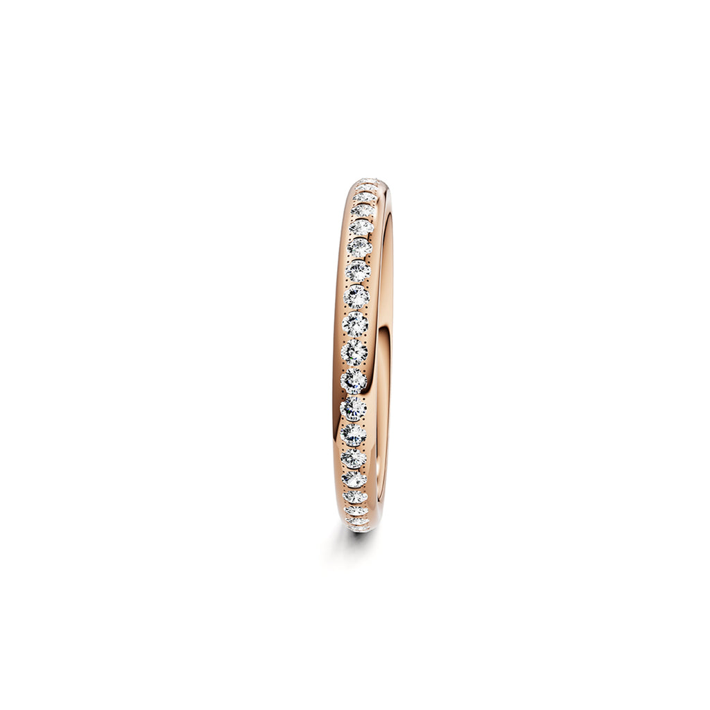 Niessing Satellite Colors oval Ring (N321570-46br-gvs2-gloss-cr) mit Diamant