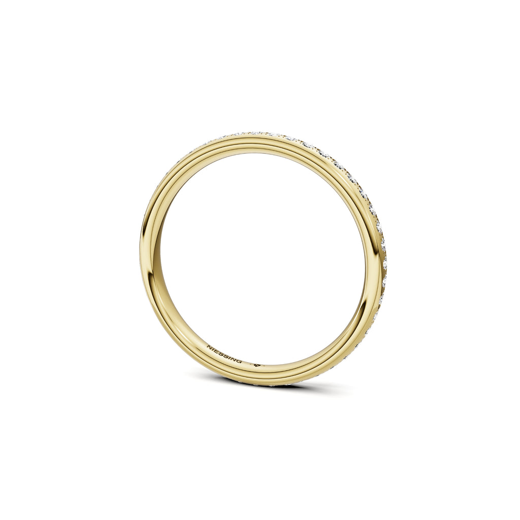 Niessing Satellite Colors oval Ring (N321570-46br-gvs2-gloss-cy) mit Diamant