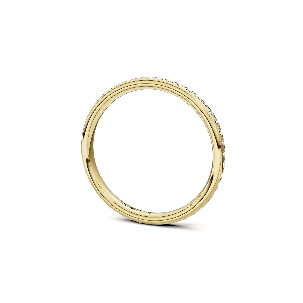 Niessing Satellite Colors oval Ring (N321570-46br-gvs2-gloss-cy) mit Diamant