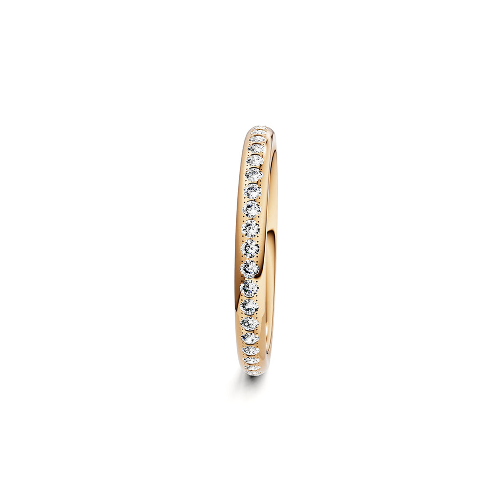 Niessing Satellite Colors oval Ring (N321570-46br-gvs2-gloss-fr) mit Diamant