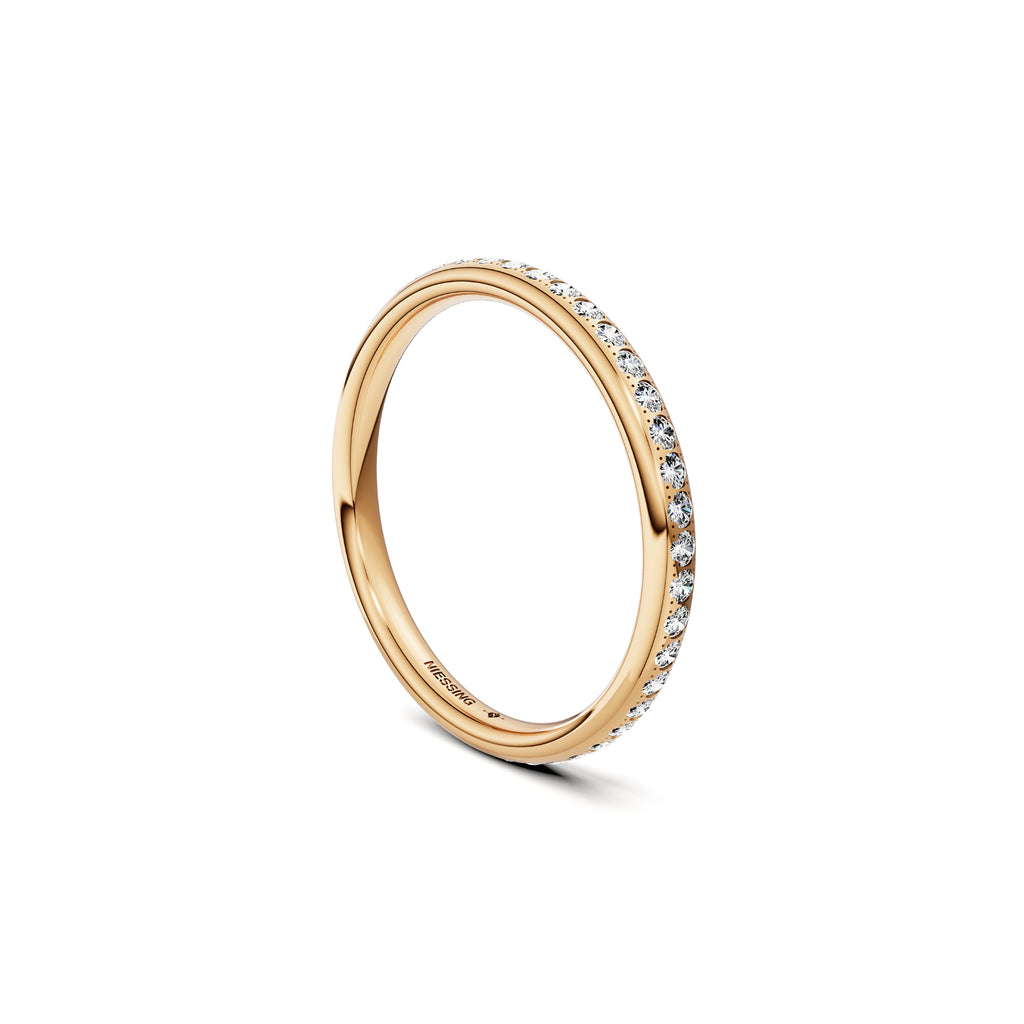 Niessing Satellite Colors oval Ring (N321570-46br-gvs2-gloss-fr) mit Diamant