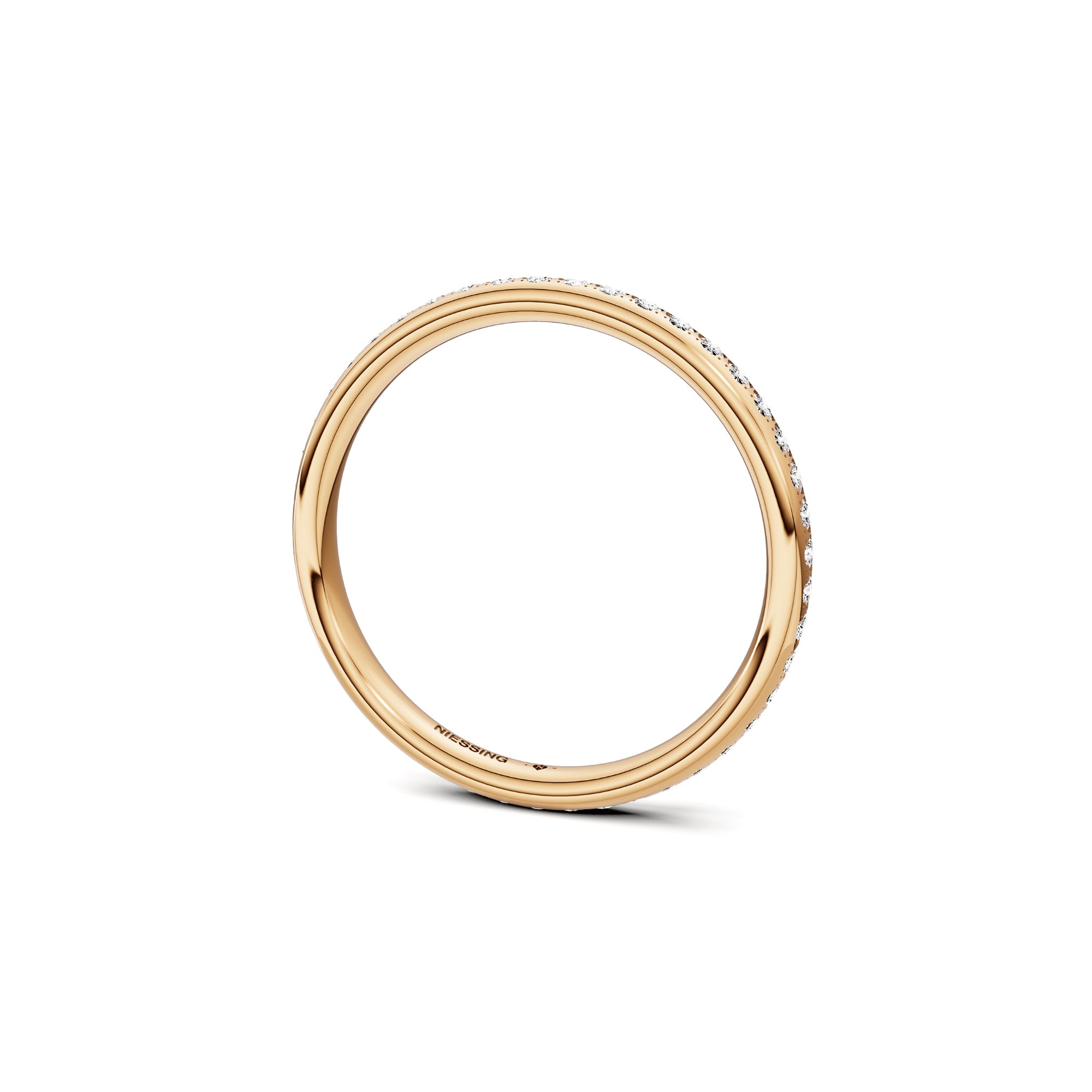 Niessing Satellite Colors oval Ring (N321570-46br-gvs2-gloss-fr) mit Diamant